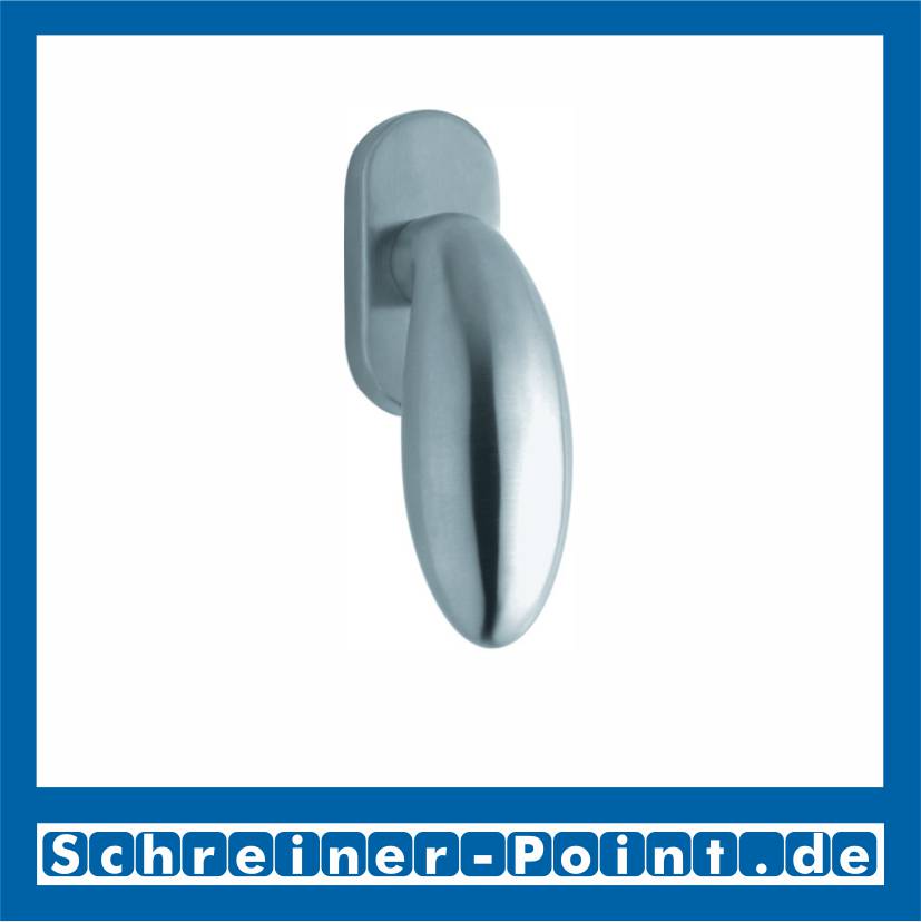 Scoop Boby Fenstergriff Edelstahl matt Rosette oval,106641